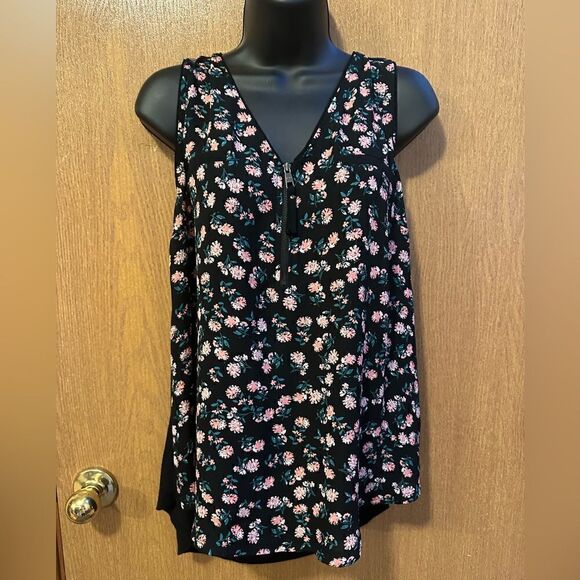 Candie’s women’s sleeveless floral print blouse - size XXL - Picture 1 of 11